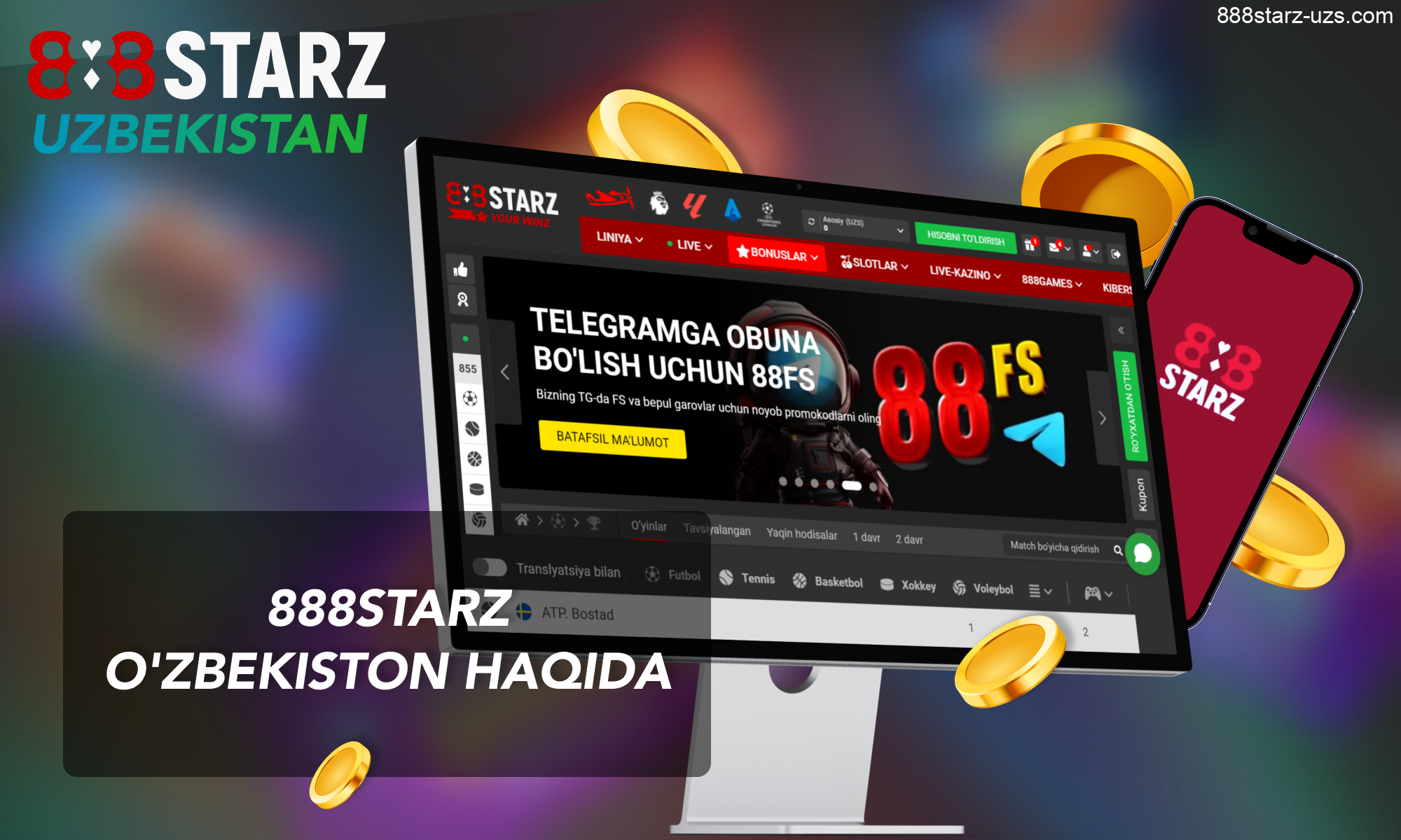 Oʻzbekistonda 888Starz haqida