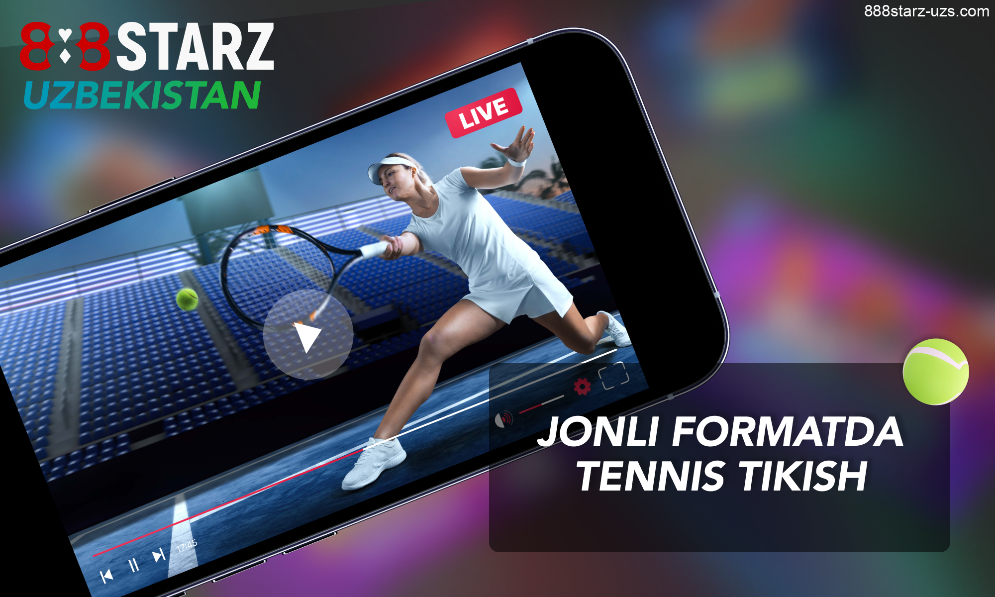 888starz da oʻzbeklar uchun jonli tennis tikish